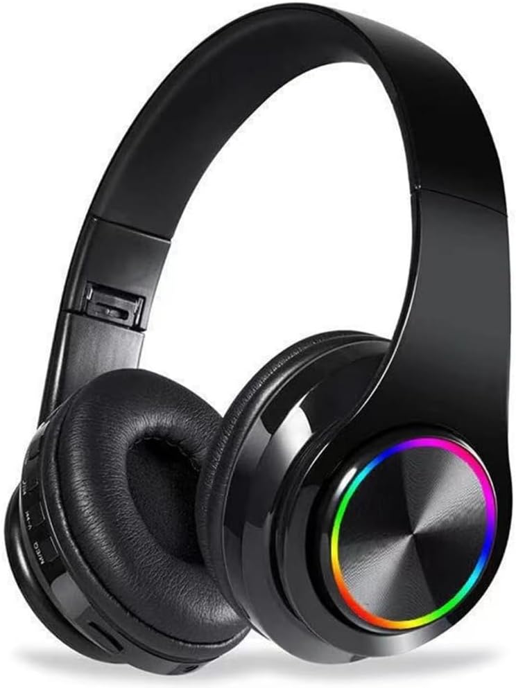 MGHOAQFRS Headset Bluetooth Headphones Over Ear, Noise Reduction Wireless Headphones with Microphone/Deep Bass, HiFi