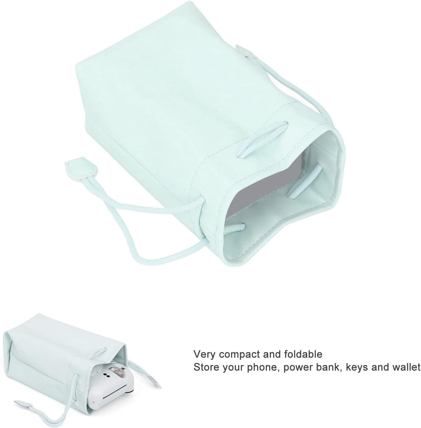 Dpofirs Camera Case, Drawstring Bag, Vintage DSLR Camera Bag, Soft Lens Case Gadget for Traveling, Camera Messenger Bag