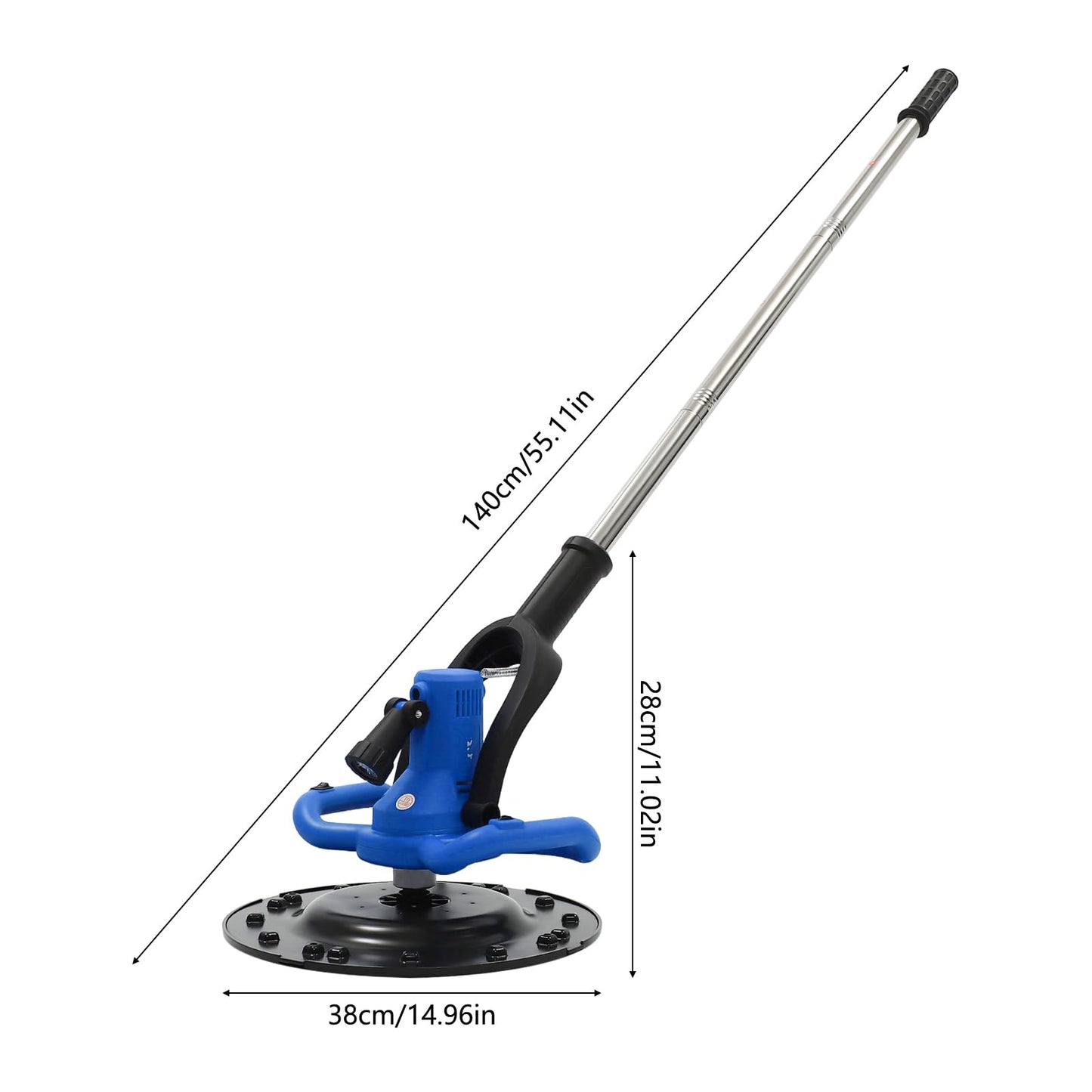 Electric Concrete Trowel Machine,1680w Wall Smoothing Polishing Machine With Extension Rod ,110v Multi-Function Sander Grinder, Wall Plasterer Copper Motor For Floor Polishing,Wall Grinding