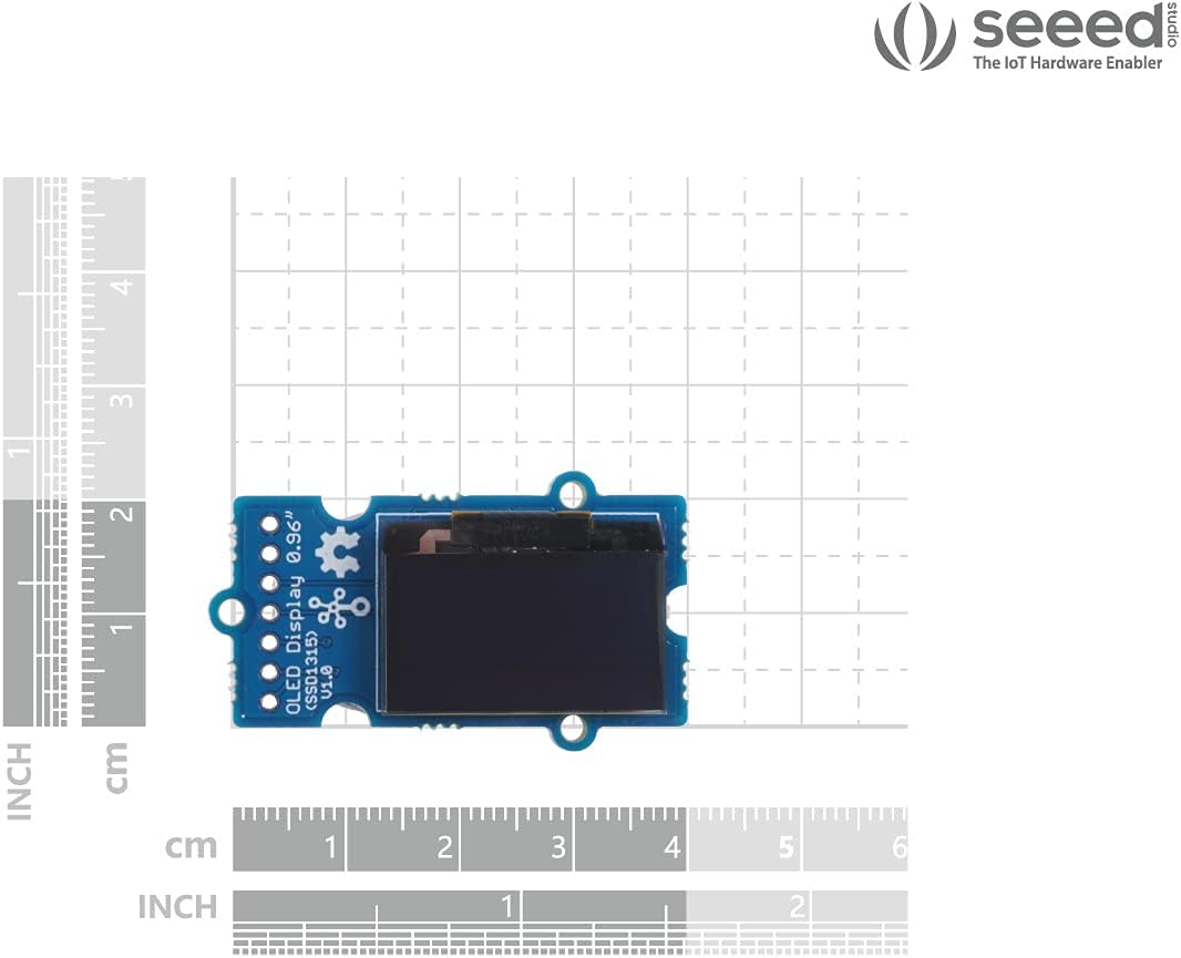 seeed studio 0.96 (SSD1315) -3.3V/5V I2C 12864 Grove - OLED Yellow&Blue Display - SPI/IIC with and SPI, Blue and Yellow