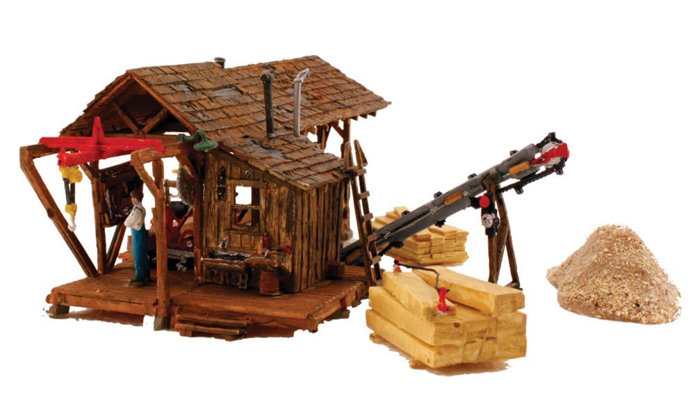 Woodland Scenics Landmark Structures Built & Ready Buzz's Sawmill, HO Scale