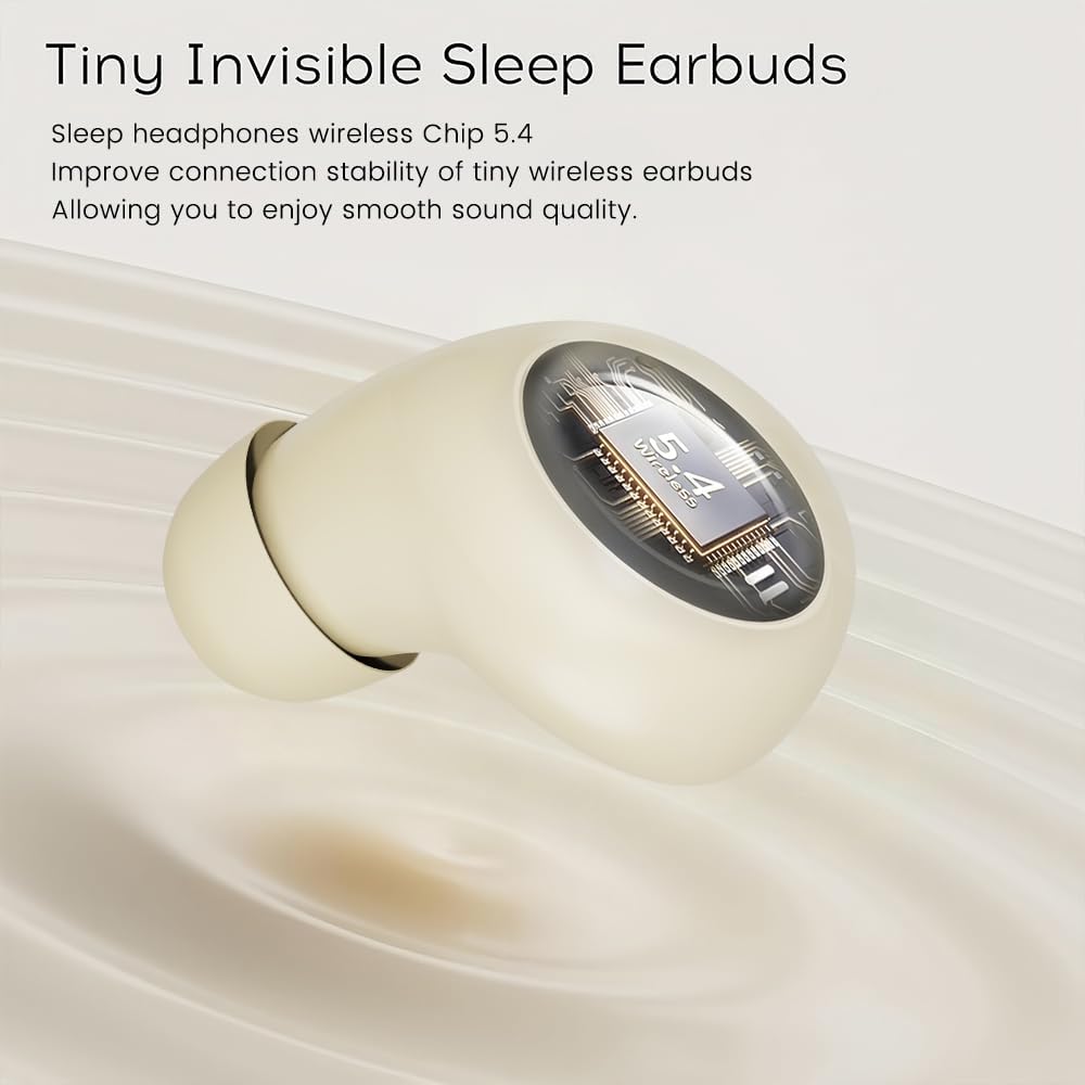 MSHUKCOE 5.4 Mini Invisible Headphones Bluetooth True Wireless Hidden in-Ear Earphones Sport Audio Earbud,Comfortable