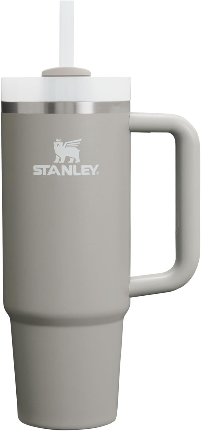 STANLEY Quencher H2.0 Tumbler - 30 oz Insulated Stainless Steel Cup with Handle & Straw | BPA-Free | Ash