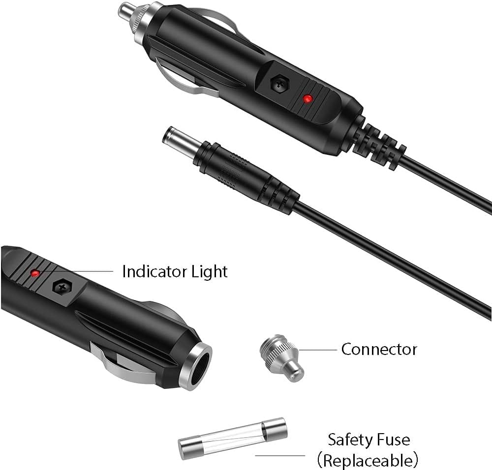 Xzrucst D10 EEHD301-6 010 Car DC Adapter for Verus Pro Auto Diagnostic Scan Tool OIO DID Display Unit Auto Vehicle