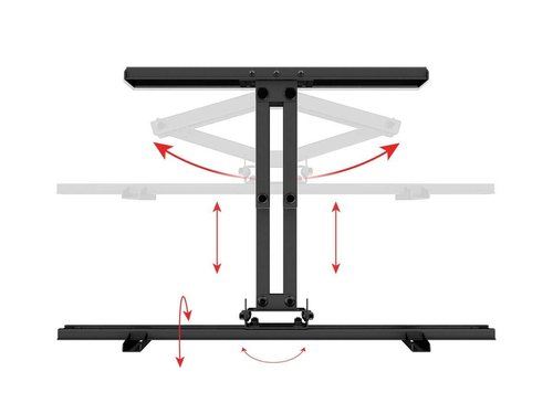 Monoprice Full-Motion Articulating TV Wall Mount Bracket - TVs Up to 70in, Up to 99lbs, VESA 600x400 - Titan Series