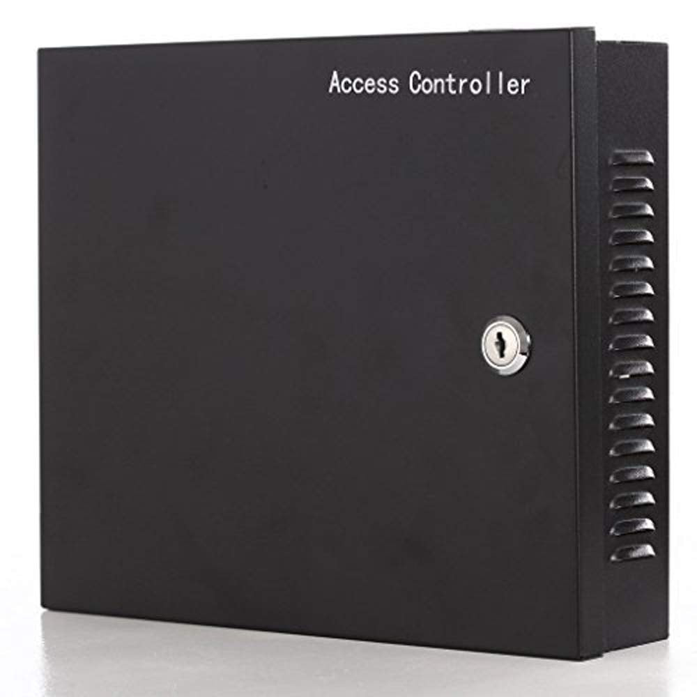 MENGQI-CONTROL 1 Door Proximity RFID Card Access Control System with 600lbs Magnetic Lock 110V Power Supply Box RFID Reader Push to Exit Button USB Enroll Reader Card & Key Fob APP Remotely Open Lock