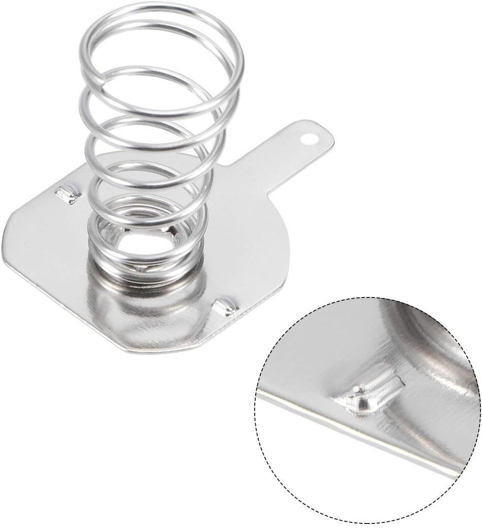 uxcell 50Pairs 18650 16.5mmx16mm Battery Negative to Positive Conversion Spring Contact Nickeling Plate