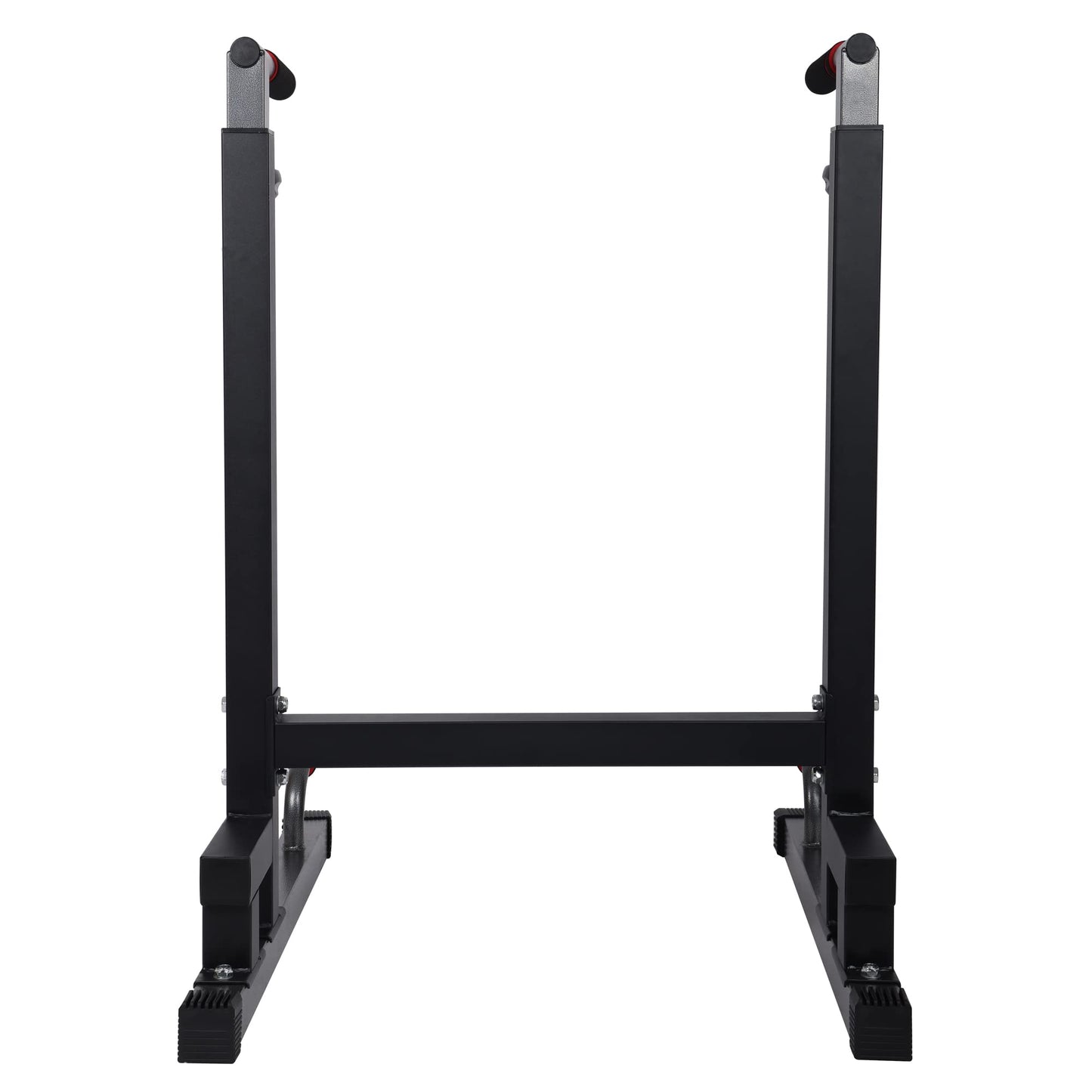 BalanceFrom Multi-Function Dip Stand Dip Station Dip bar with Improved Structure Design, 500-Pound Capacity, Black