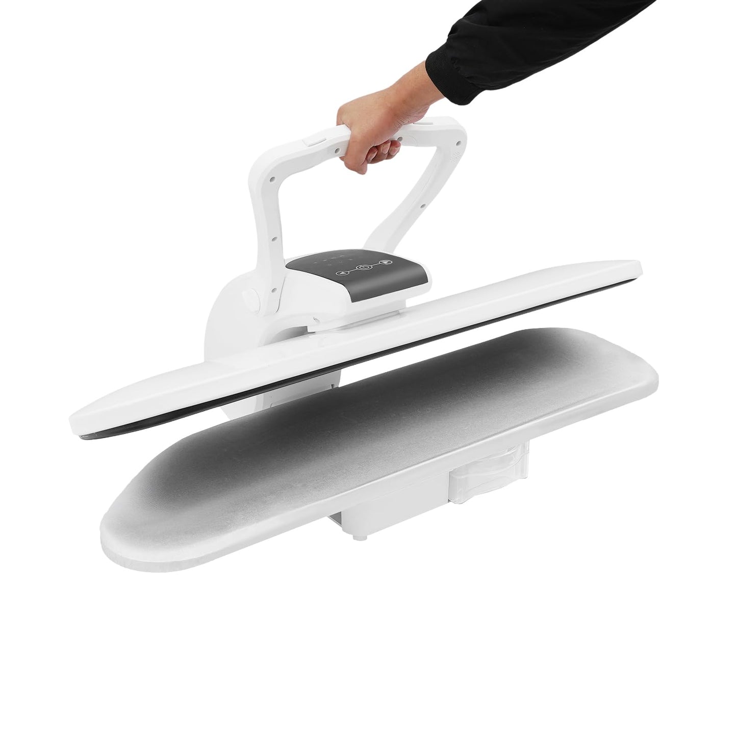 36" Large Steam Iron Press with LED Touch Screen, 1600W Professional Iron Press Machine Steam Press with 5 Fabric Settings & Steam Burst Function for Home Business SYP8810B (White, 36")