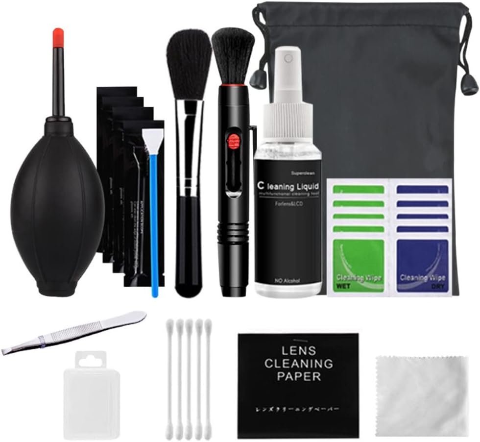 Generic Camera Cleaning Kit with Professional Tools for Lens Digital Accessories Cleaning Suitable for Photography
