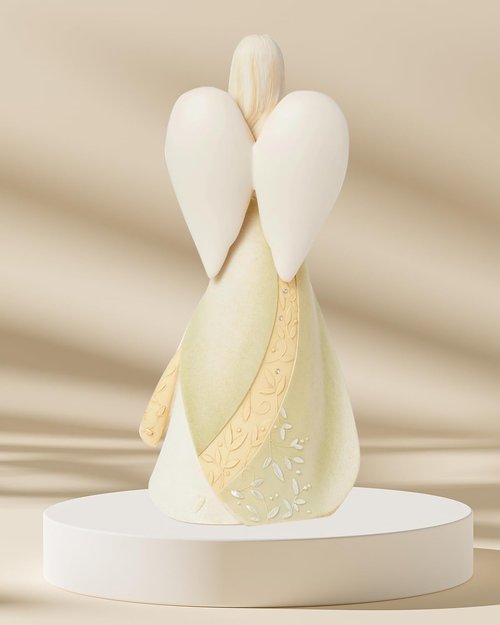 Angel Holding Clock Figurine by [Brand Name] - Perfect Retirement Gift for Women | Elegant Decor for Retirement Parties