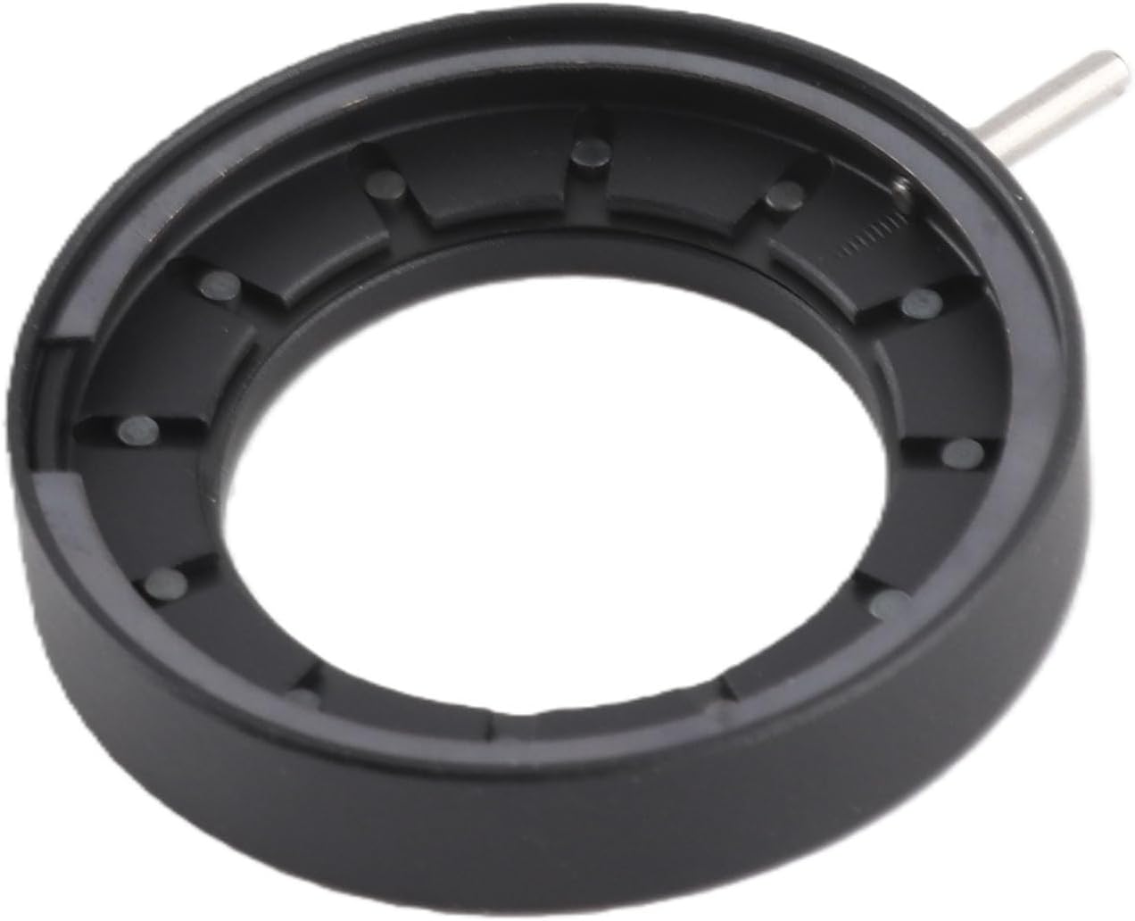 Fafeicy 14 Adjustable Aperture Diaphragm for Microscope, Optical Diaphragm with Blades Metal Lens, Microscope Accessory
