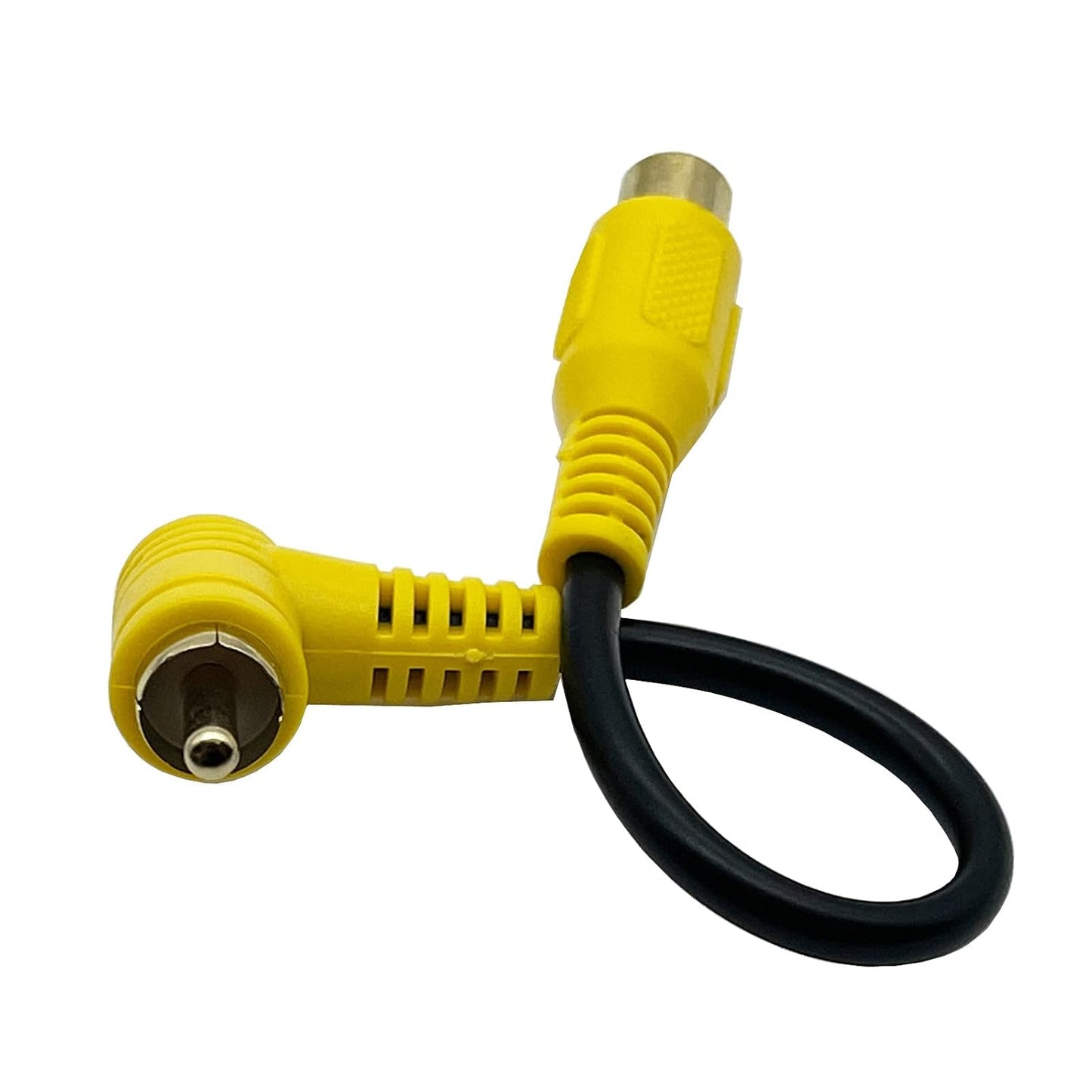 Elbow (15cm 2PCS) RCA Audio Cable Gold-Plated RCA line Lotus Male and Female Extension Lotus AV Video Cable Projector