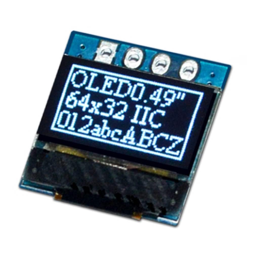 Senzooe 0.49 inch 4pin 64 32 SSD1315 OLED LCD module x serial port driver white light