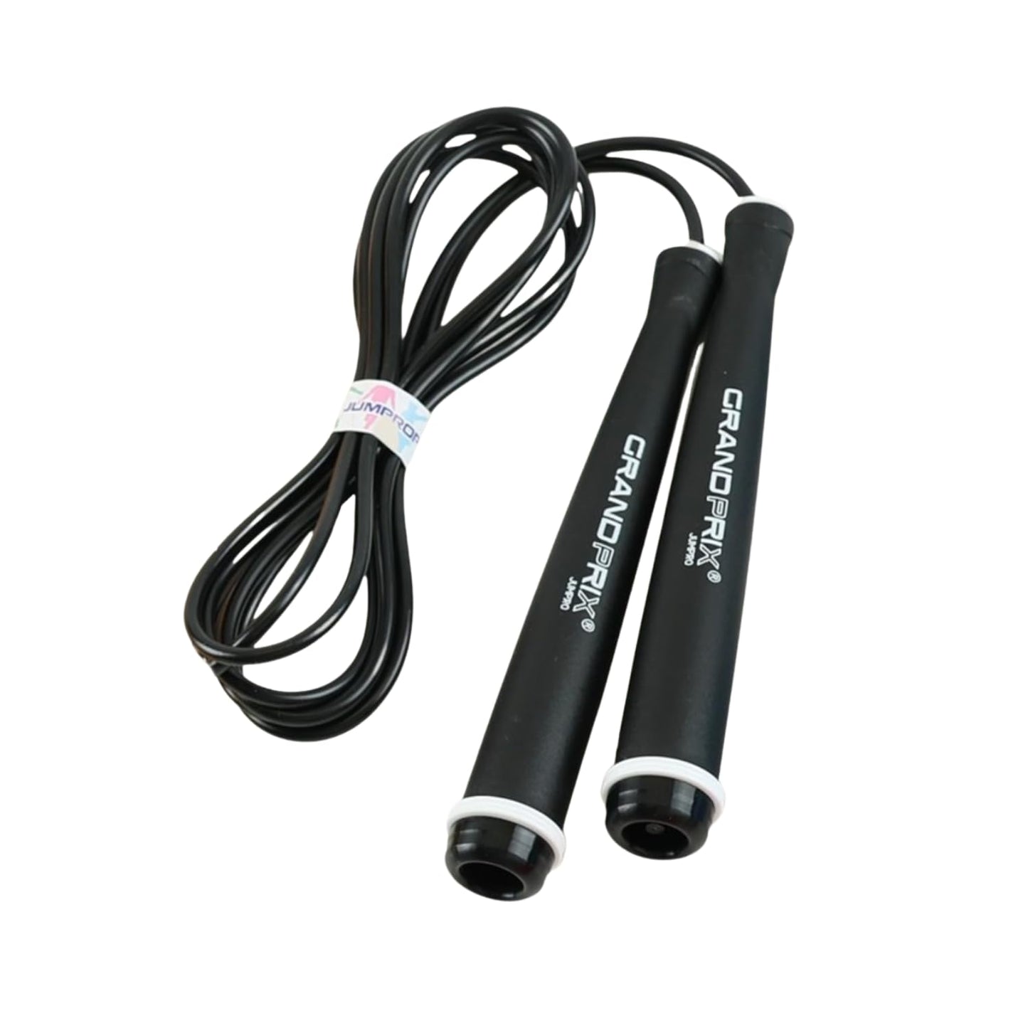 Speed Jump Rope for Men & Women (Grand Prix Speed Series) | Adjustable PVC Jump Rope for Fitness, Boxing & HIIT Workouts | Professional Skipping Rope | Made in Korea (Black)