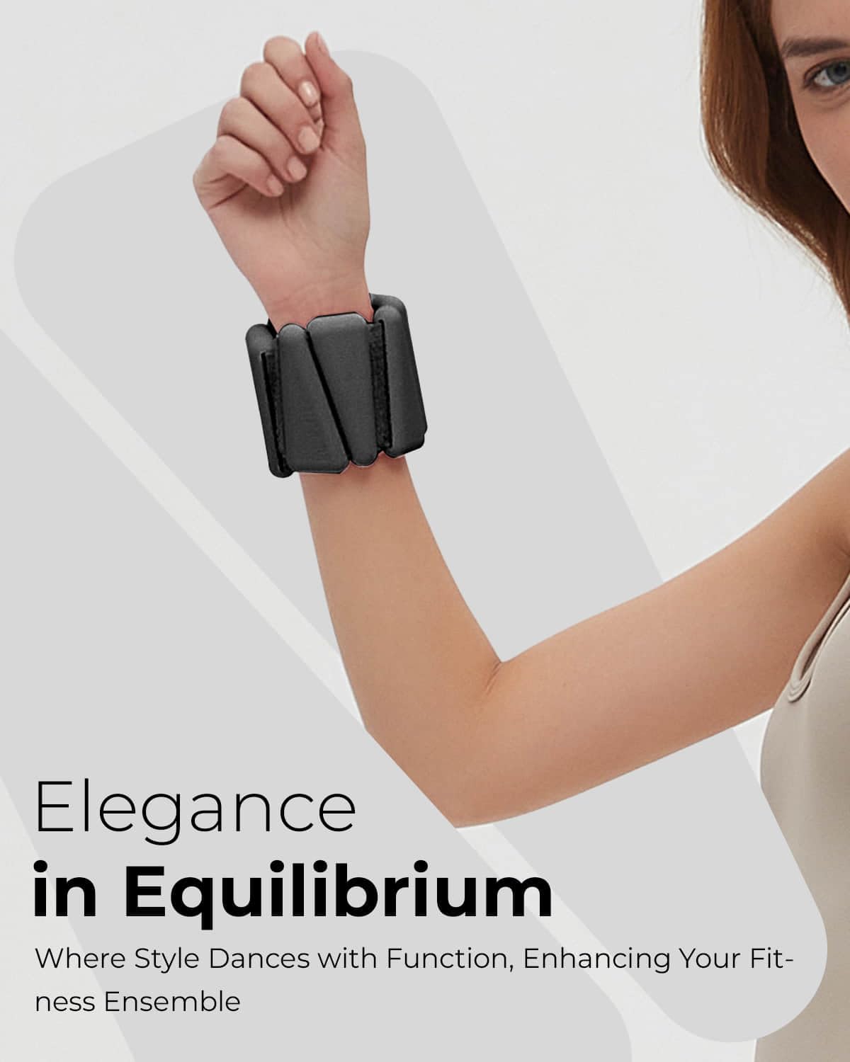 kure.fit Weighted Bangles | Adjustable Wrist and Ankle Weights for Women 2LB Each (Set of 2) | Ankle Weights for Yoga, Pilates & Walking | Leg & Arm Weights for Men | Home & Gym Workouts | Black