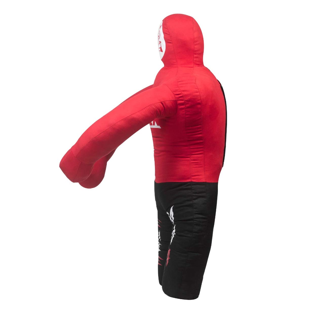 DALLX Kids Grappling Dummy for Fitness Training Practice Wrestling Judo Karate MMA Punching Dummy for Kids Jiu-Jitsu - UNFILLED (Red, 40")