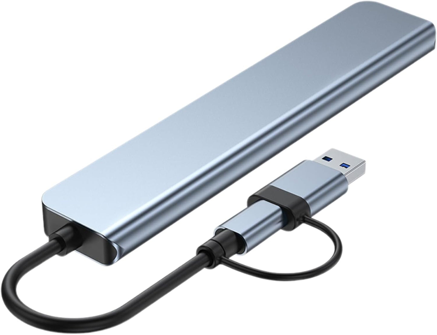 Generic 3.0 8 1 3.5mm USB Hub USB C Hub in with SD/TF Card Reader, Audio Jack, USB-A & USB-C Dual Input, Multiport