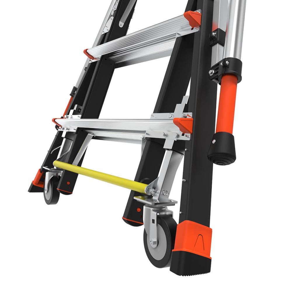 CAGE-Adjustable CAGE, 5'-9' Model - ANSI Type IAA - 375 lb Rated, Fiberglass Adjustable Enclosed Elevated Platform with All-Terrain Wheels and Wheel Lift