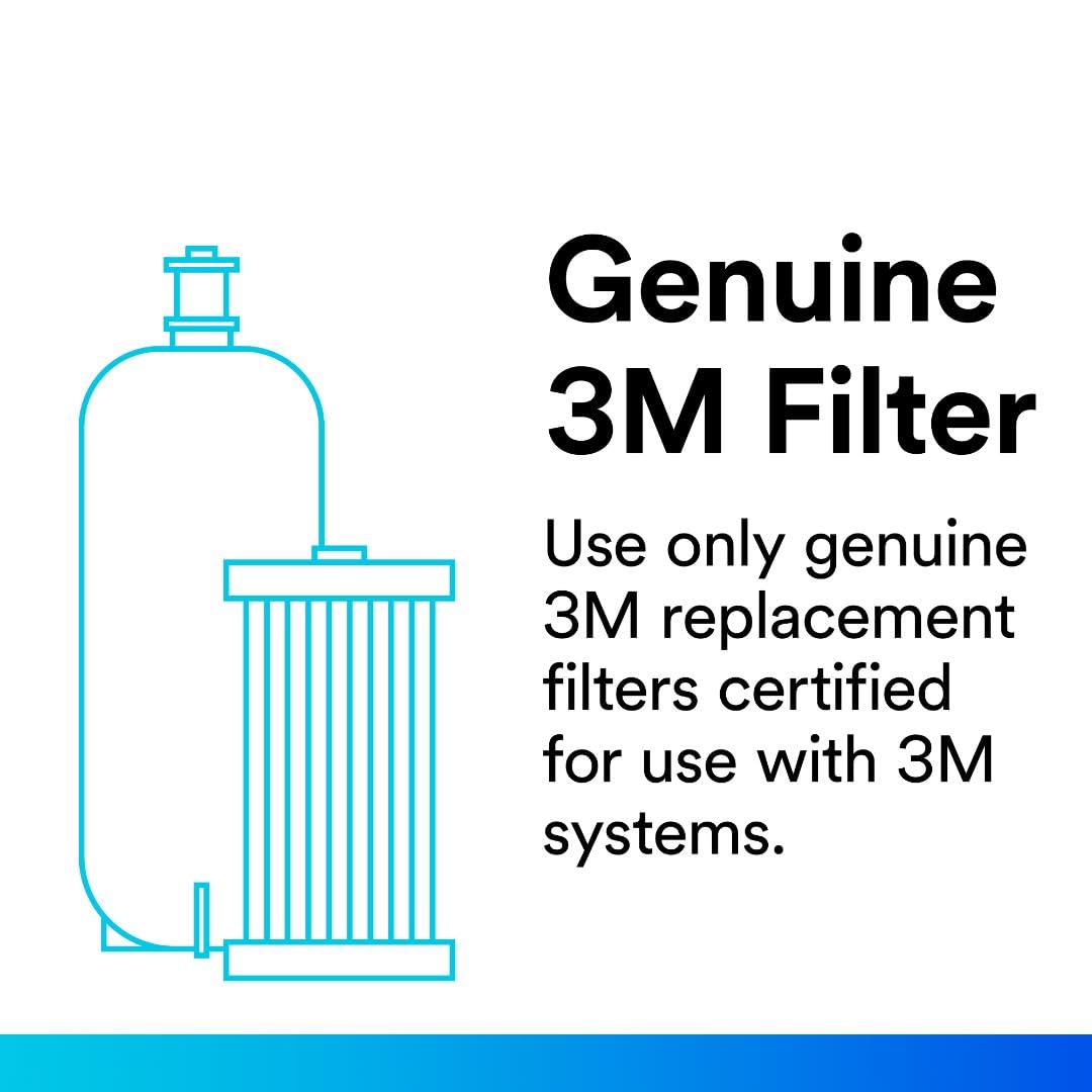 3M Aqua-Pure DWS1000 Under Sink Water Filter System, Removes Lead, Microplastics, Asbestos, Mercury, Particulates, Contaminants, VOC's