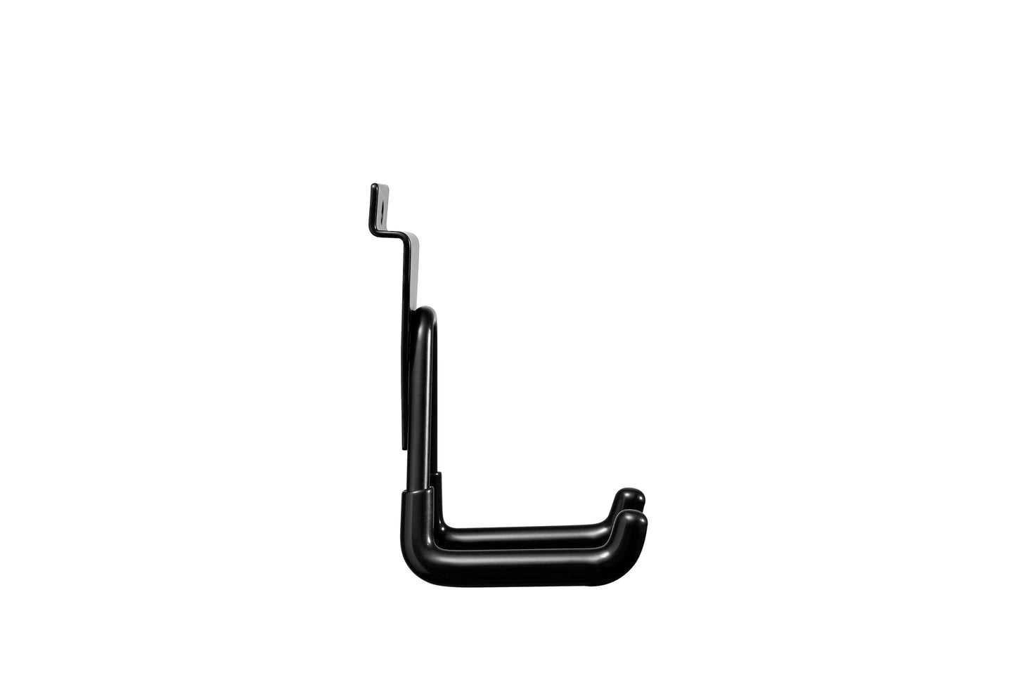 PYBTOOL 12Pack Slatwall Hooks Heavy Duty Slatwall Accessories Garage Slatwall Hooks and Hangers Small U Hook(Black)