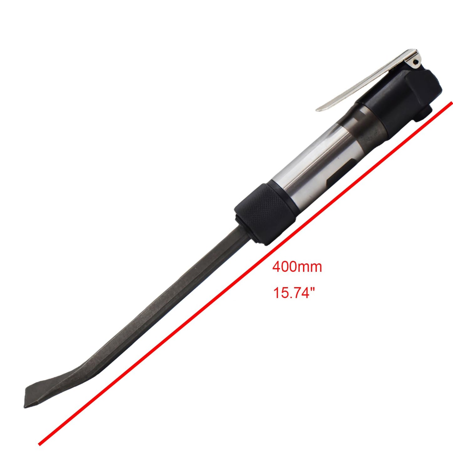 Pneumatic Chipper Hammer With Extended Chisel Air Flux Straight Shovel Chisel Set For Rust Removal Demolition Auto Body Work Concrete Demolition Weld Slag Removal Masonry Surface Prep
