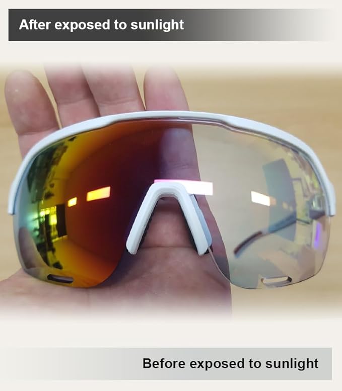 EOC Skytune/Skyshift Color Mirrored Photochromic Transition Sports Sunglasses…