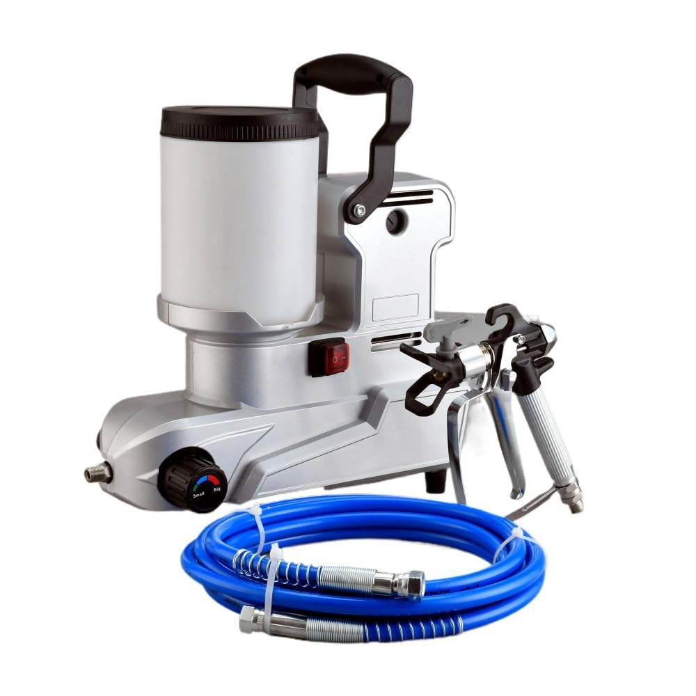 High-Pressure Airless Paint Sprayer,1600W Emulsion Paint Sprayer,Water-Based Latex Paints Airless Sprayer w/ 16.4ft Hose for Spraying Operations Indoor/Outdoor Fire Prevention 110V