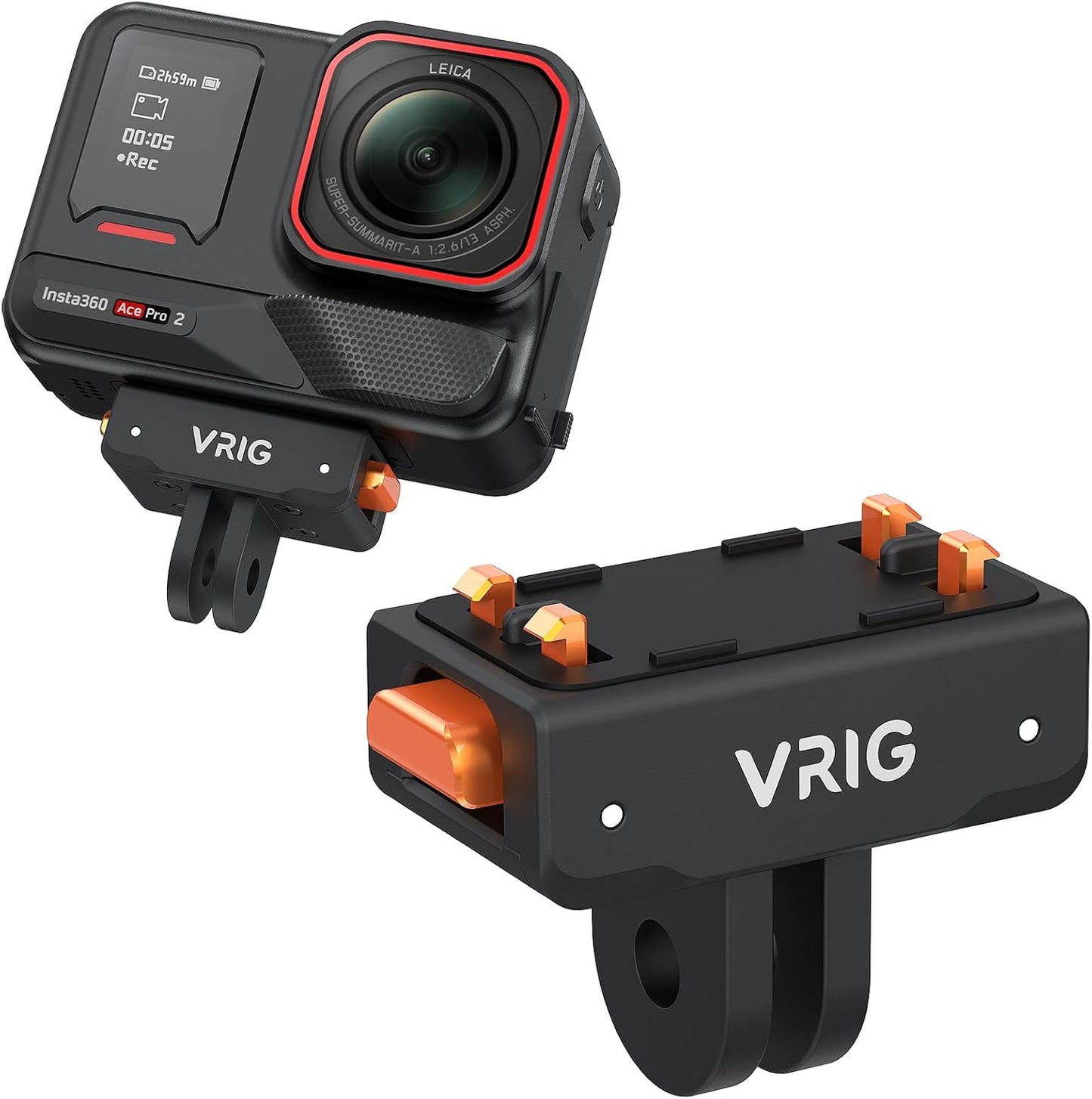 VRIG 360 2/ X5/ X4 2-Prong Magnetic Quick Release Mount for Insta Ace/Ace Pro Air, Quick & Convenient, Camera Mount