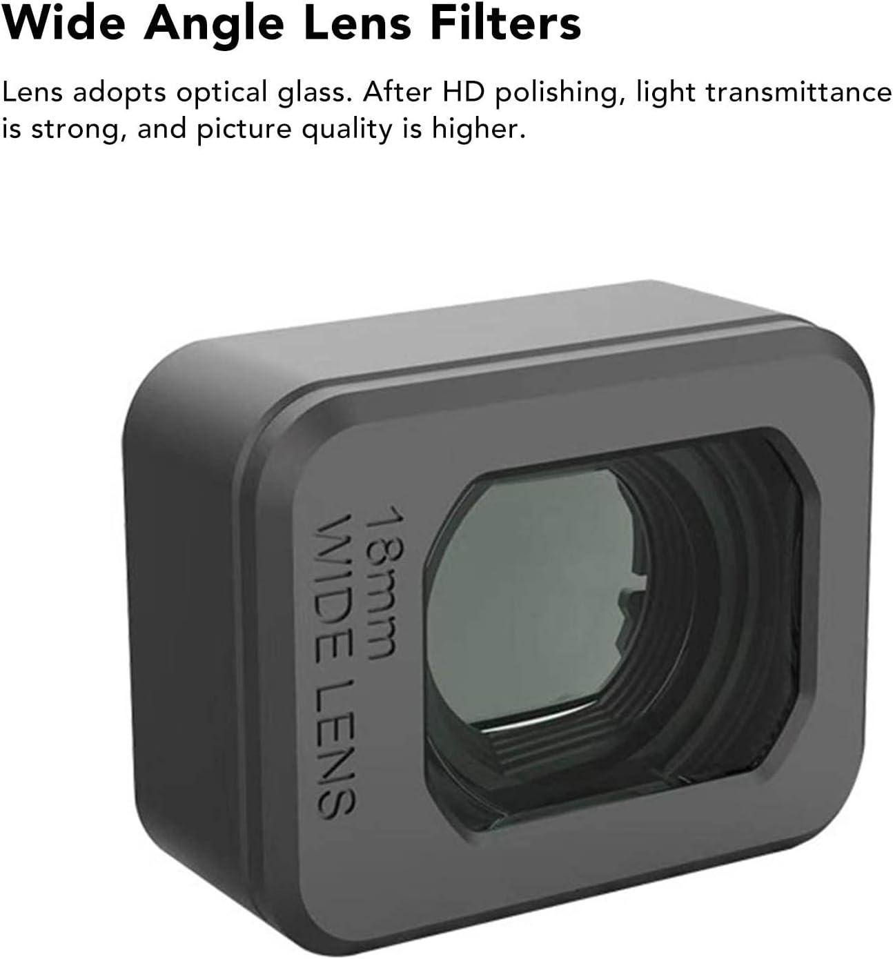 ASHATA 3 25% for Mini Pro Wide Angle Lens - Increased Field of View - HD Picture Quality - Quick Installation