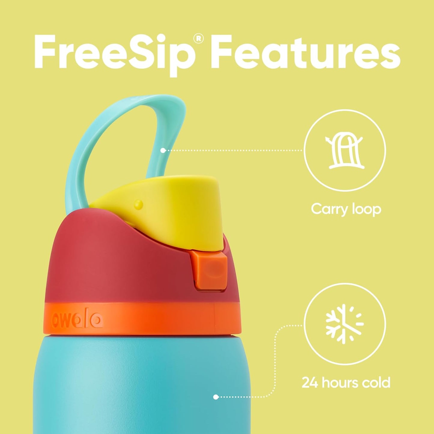 Owala FreeSip Insulated Stainless Steel Water Bottle - BPA-Free, 40 Oz, Perfect for Travel & Outdoor Use