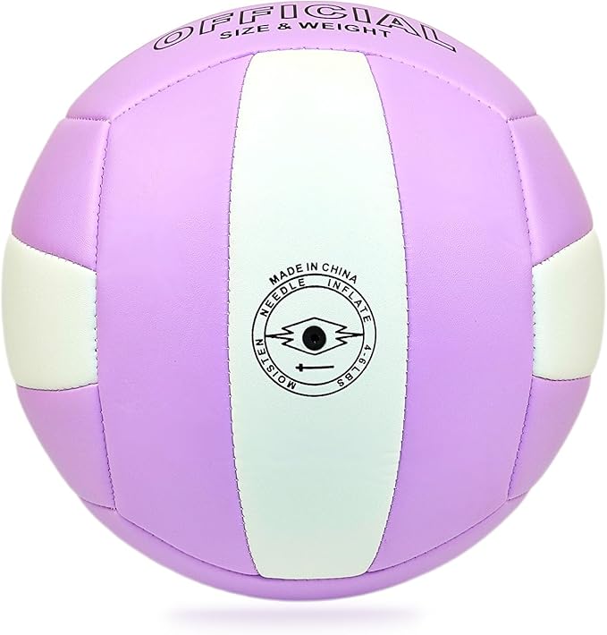 Official Size 5 Soft PU Waterproof Volleyball for boy and Girl and for Adult Indoor Outdoor Beach Training Ball and Game Ball or Beginner Teenager
