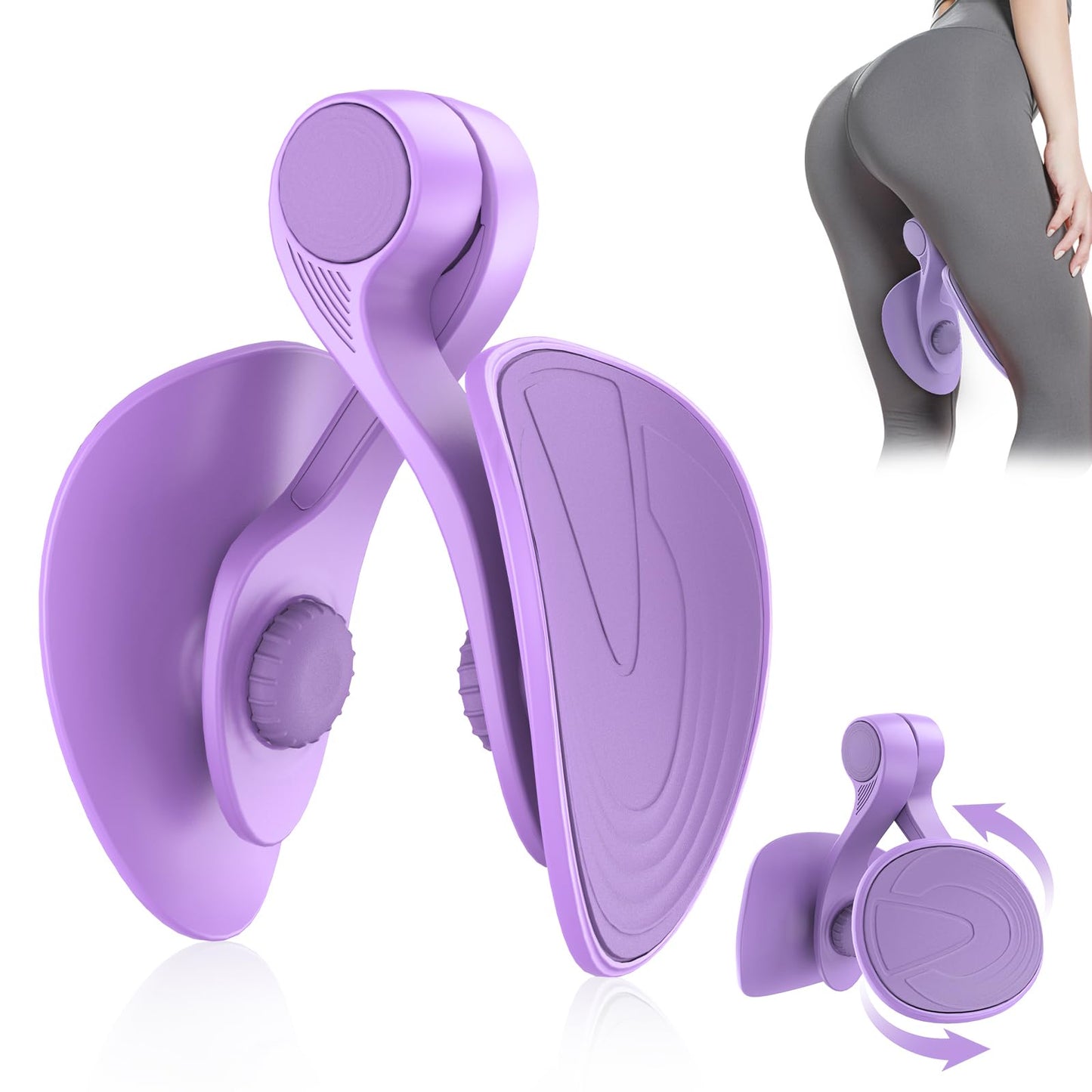 Kegel Exerciser, Pelvic Floor Muscle Exercise Devices for Women, Inner Thigh Exerciser Leg Workout Equipment Thigh Trainer for Male Hip Trimmer Inner Thigh Toner Workout