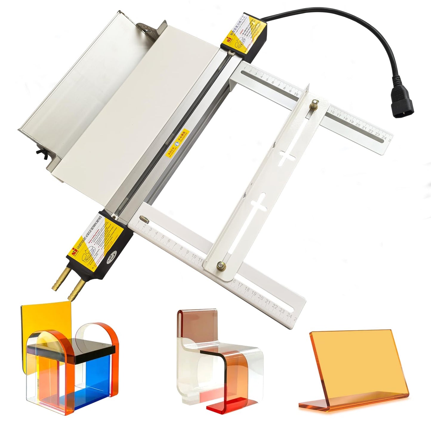 BOZHENYULEI 12"(300mm) Plastic Acrylic Bending Machine, 110v Acrylic Heat Bending Machine with Bracket Angle Adjustment PVC Bender, Acrylic PVC Bending Machine Glassiness Bender 1mm-6mm Thickness