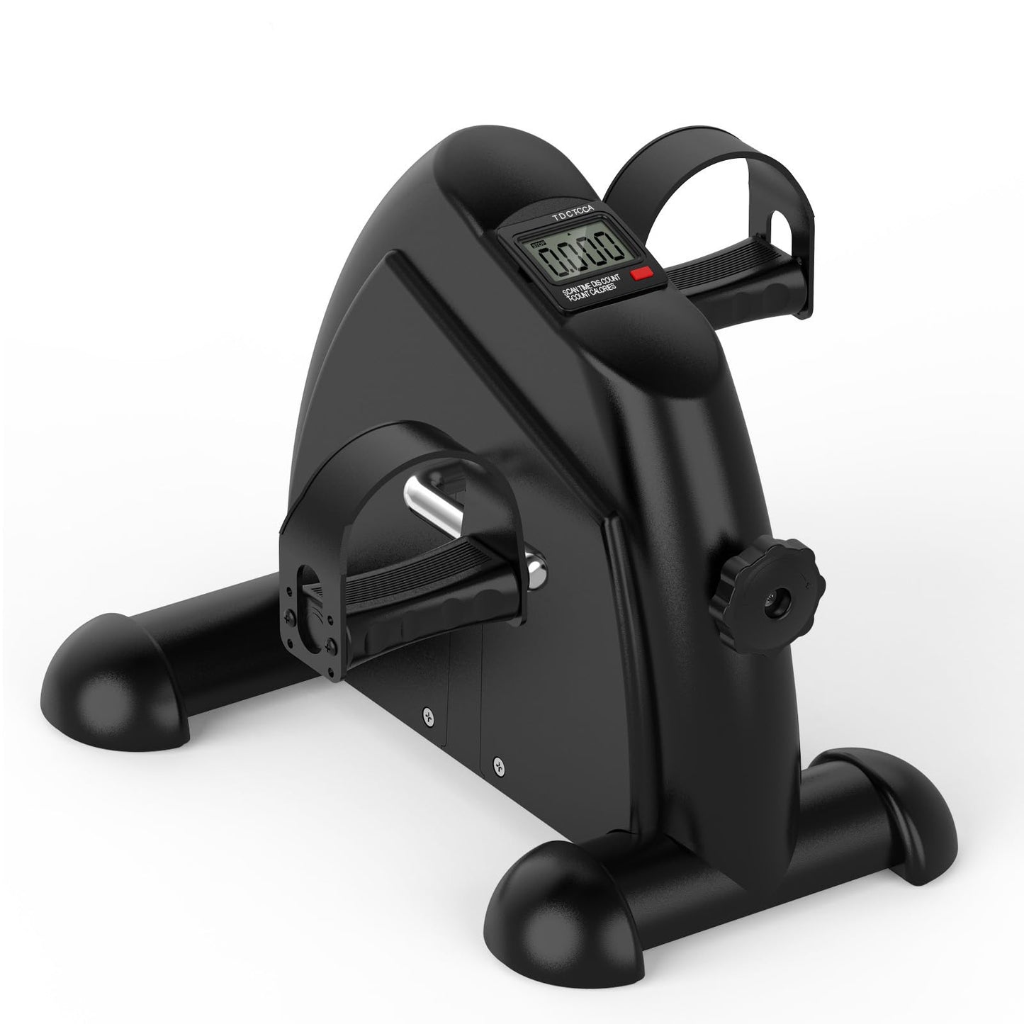FITKS360 Under Desk Elliptical & Mini Exercise Bike – Seated Electric Leg Exerciser & Magnetic Pedal Machine for Seniors Arms & Legs Workout with Remote, LCD Display & 5 Adjustable Resistance/Speeds