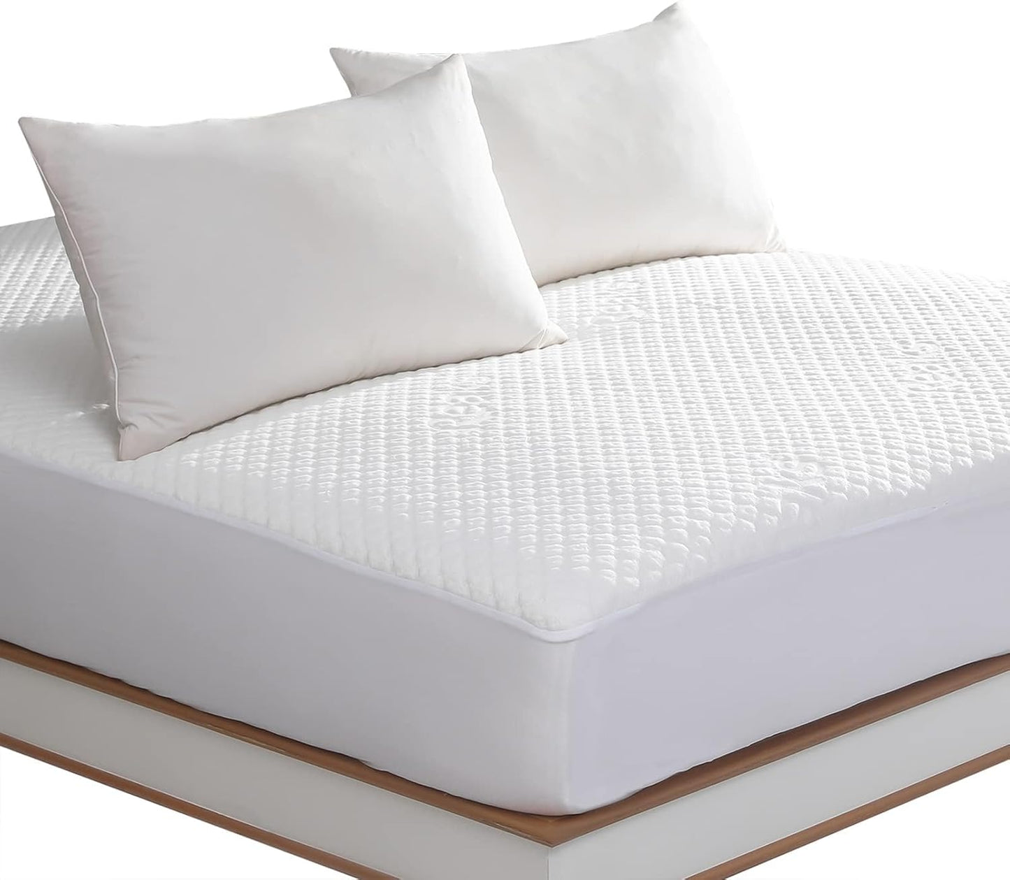 Skiennix King Size Waterproof Mattress Protector - Deep Pocket Fitted Cover for Mattresses Up to 18''