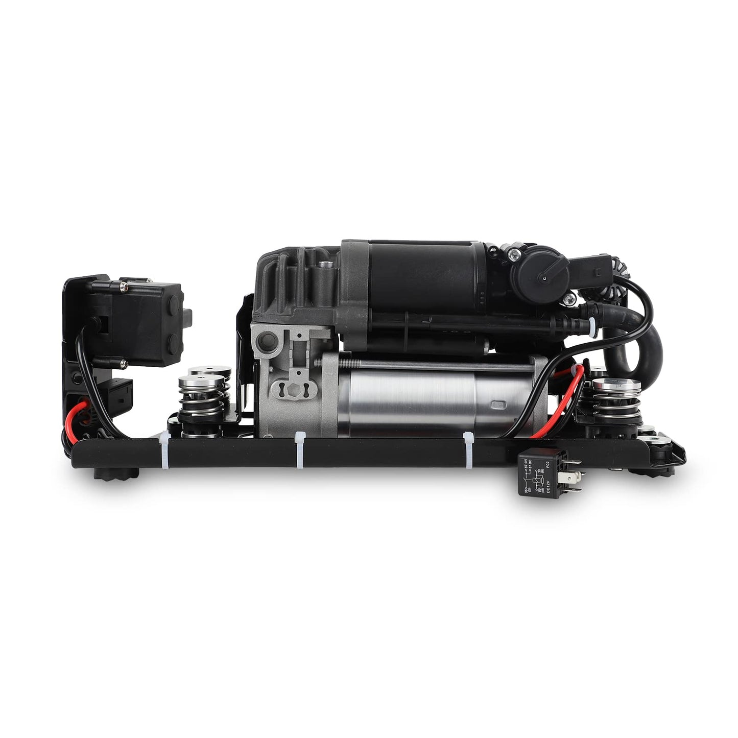 RXLUCKIES Compatible with Air Suspension Compressor BMW 37206789450 F01 F02 F04 F11 535i 550i 740i 740Ld 750i 760Li Alpina B7（Compressor+Bracket+Valve Block）