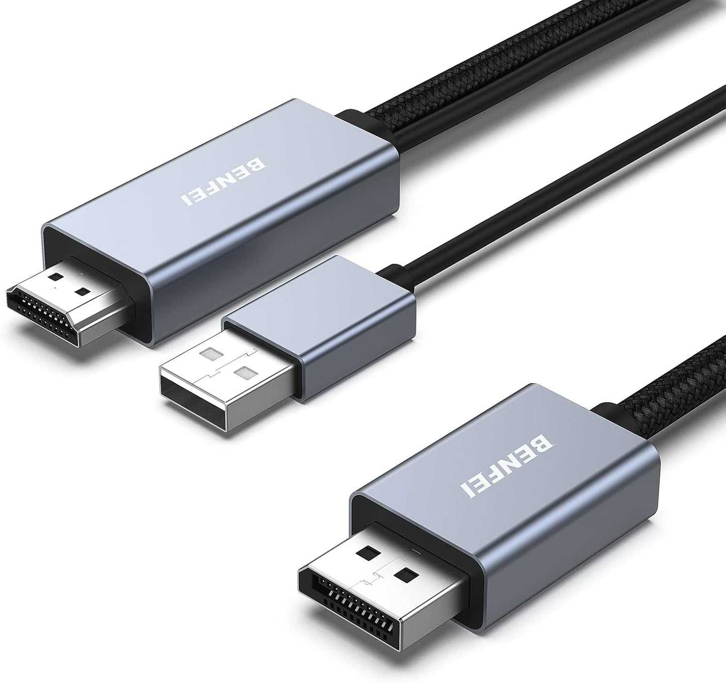BENFEI 6 PS5 One(360) 4K@60Hz 2K@144Hz 1080P@165Hz(Not HDMI to DisplayPort Cable, Feet HDMI Source to DisplayPort