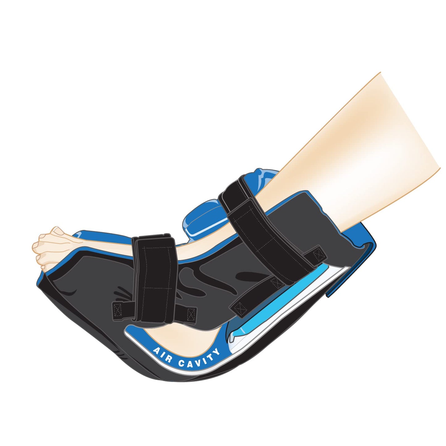 NYOrtho Pressure Relief Heel Boot with Cooling Gel Pack – Foot & Ankle Support Cushion for Pressure Sores, Ulcers, Bedsores, Injury Recovery – Offloading Pillow for Pain Relief – Made in USA