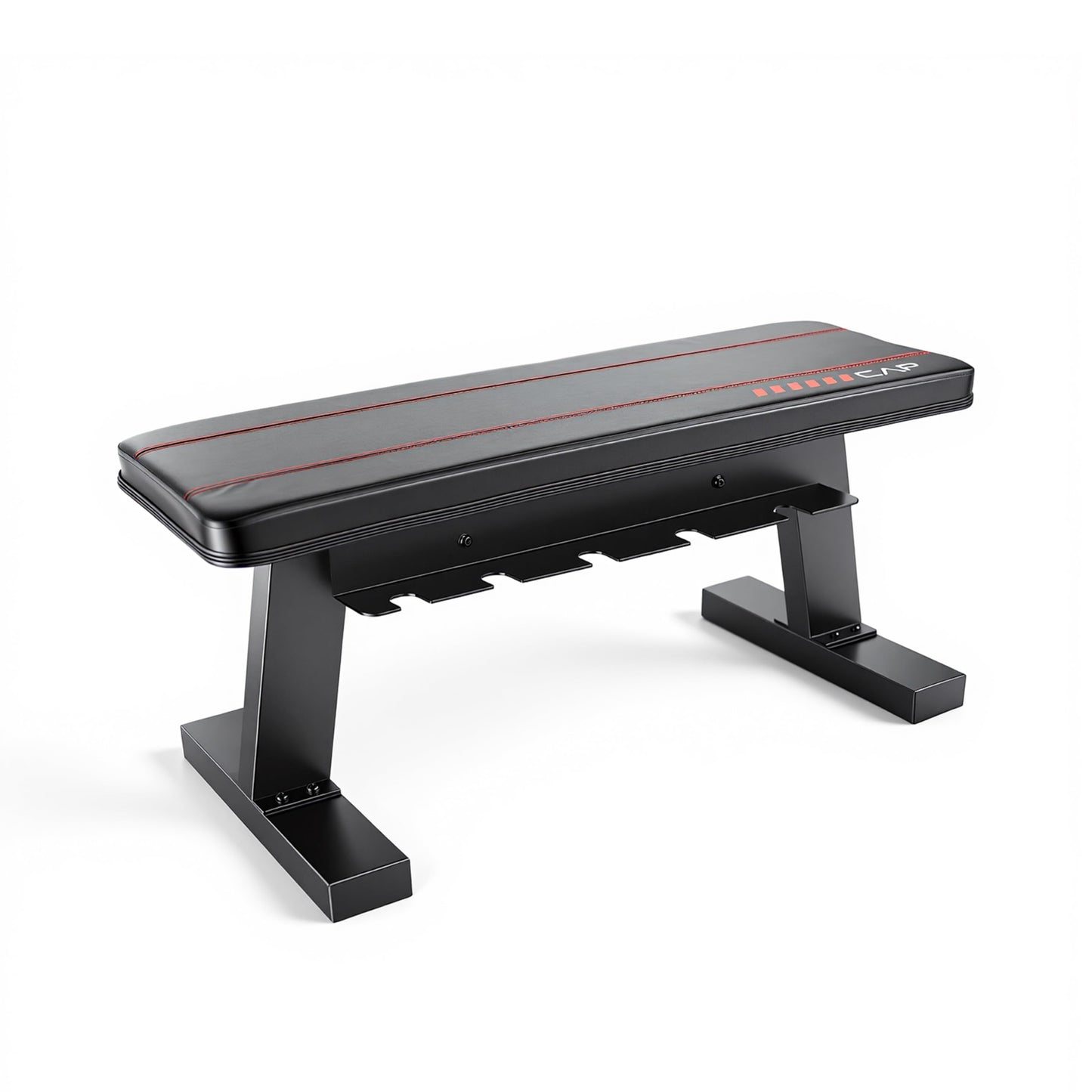 CAP Barbell Flat Weight Bench with Dumbbell Storage – Home Gym Bench for Strength Training, Dumbbell Workouts & Space-Saving Organization