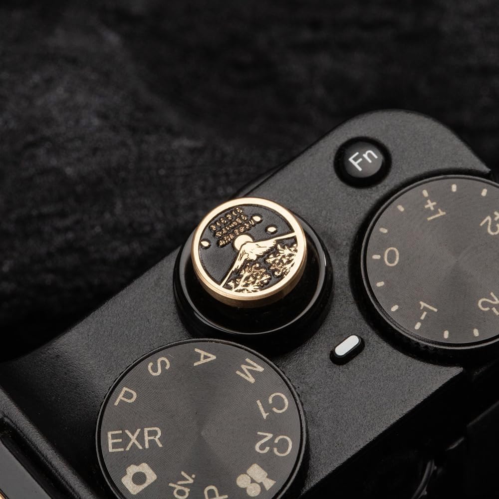 x100vi x100v xpro2 xt50 xt30 xt30ii Falling Cherry Blossoms Camera Metal Shutter Decorative Button for Fujifilm