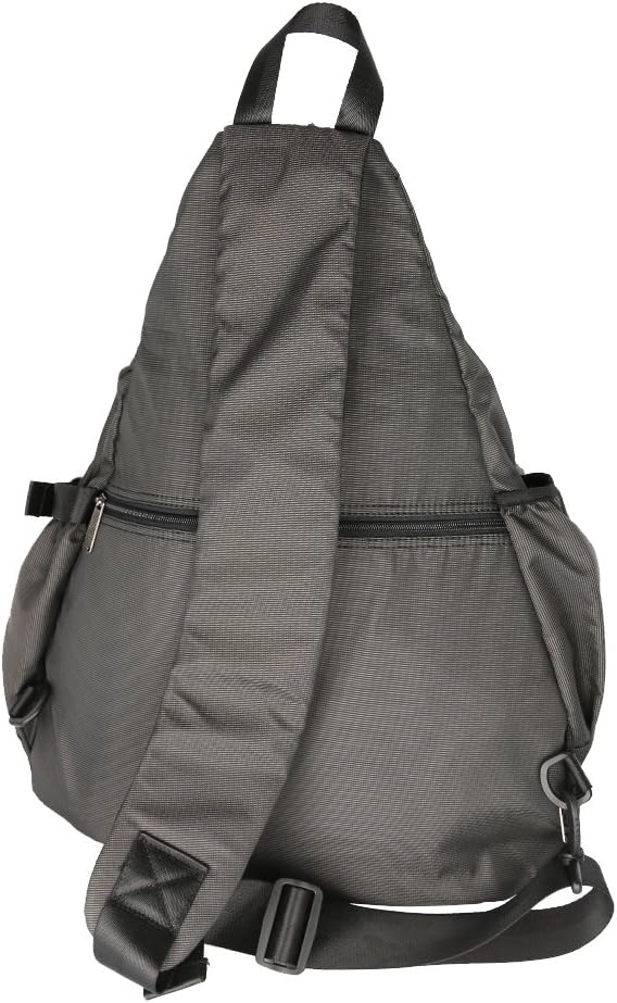 Backpack Large Sling Bag Laptop Cross Body Messenger Bag Shoulder Travel Rucksack (A-Black)