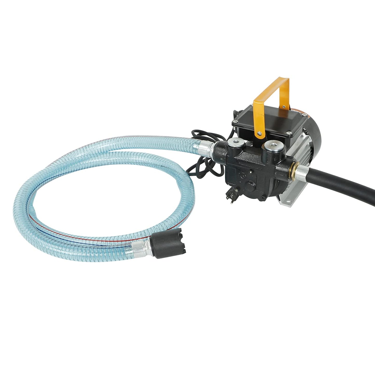 BLACKHORSE-RACING Self Priming 110v Ac 16GPM Oil Transfer Pump Fuel Diesel Kerosene Biodiesel Pump w/Hose & Nozzle