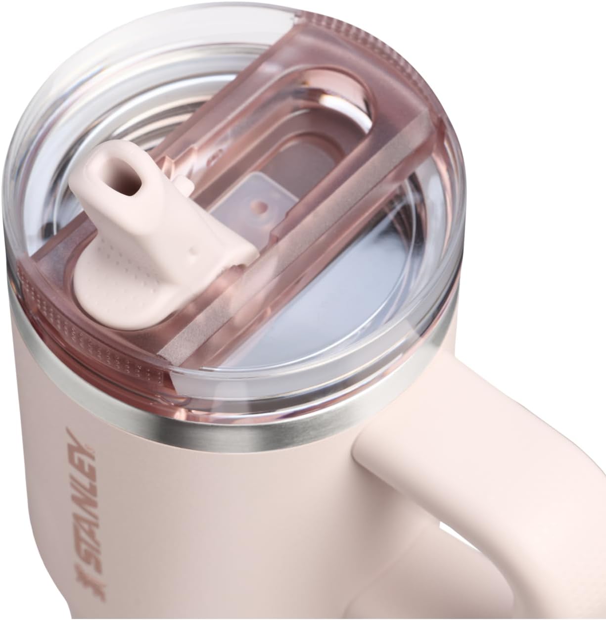 STANLEY Quencher ProTour Tumbler - Leakproof 14 oz with Built-In Straw & Handle | Insulated BPA-Free Rose Quartz