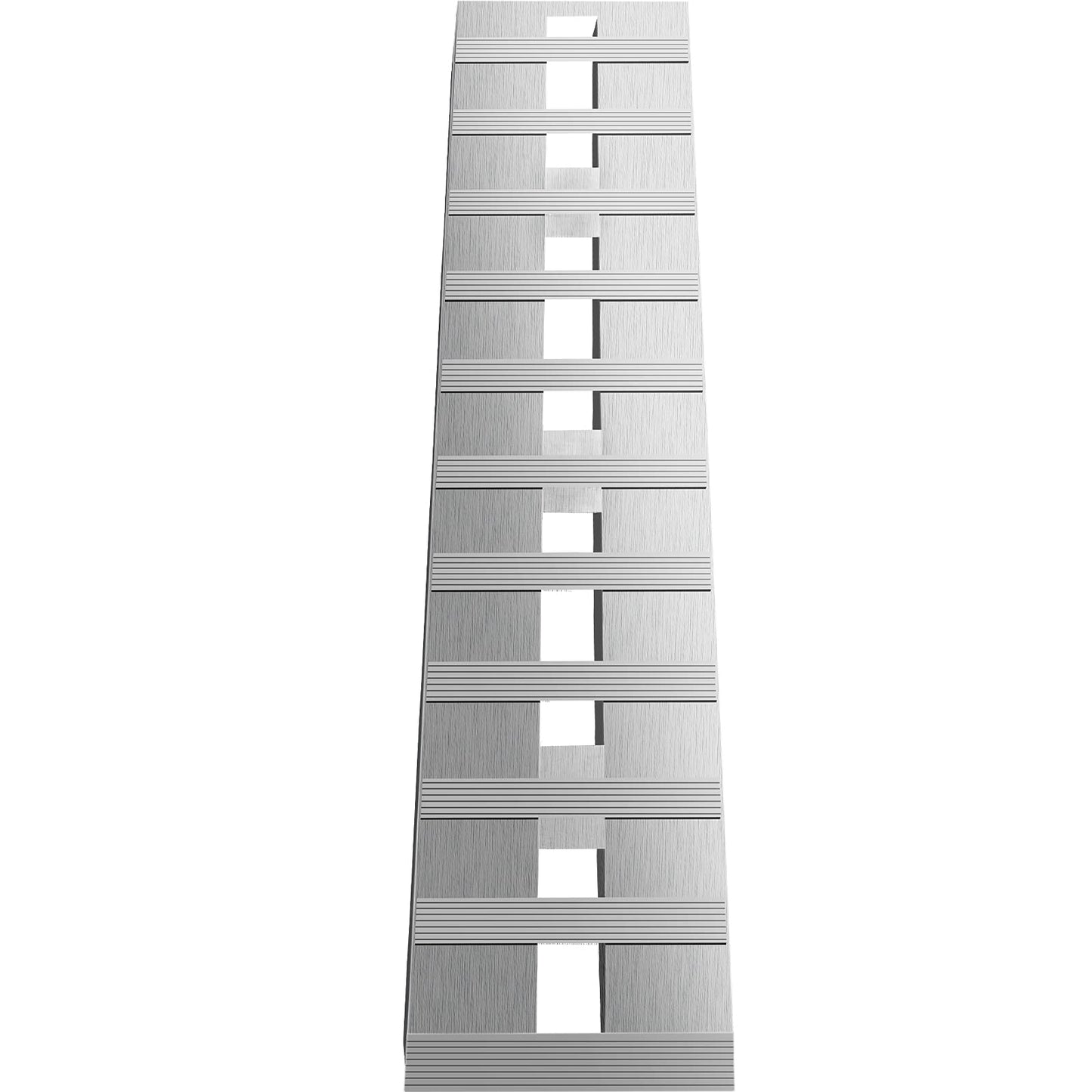 BestEquip 60'' X 12'' Aluminum Trailer Ramps 6000LBS Total Beavertail Hook End 1 Pair 2 Ramps Silver