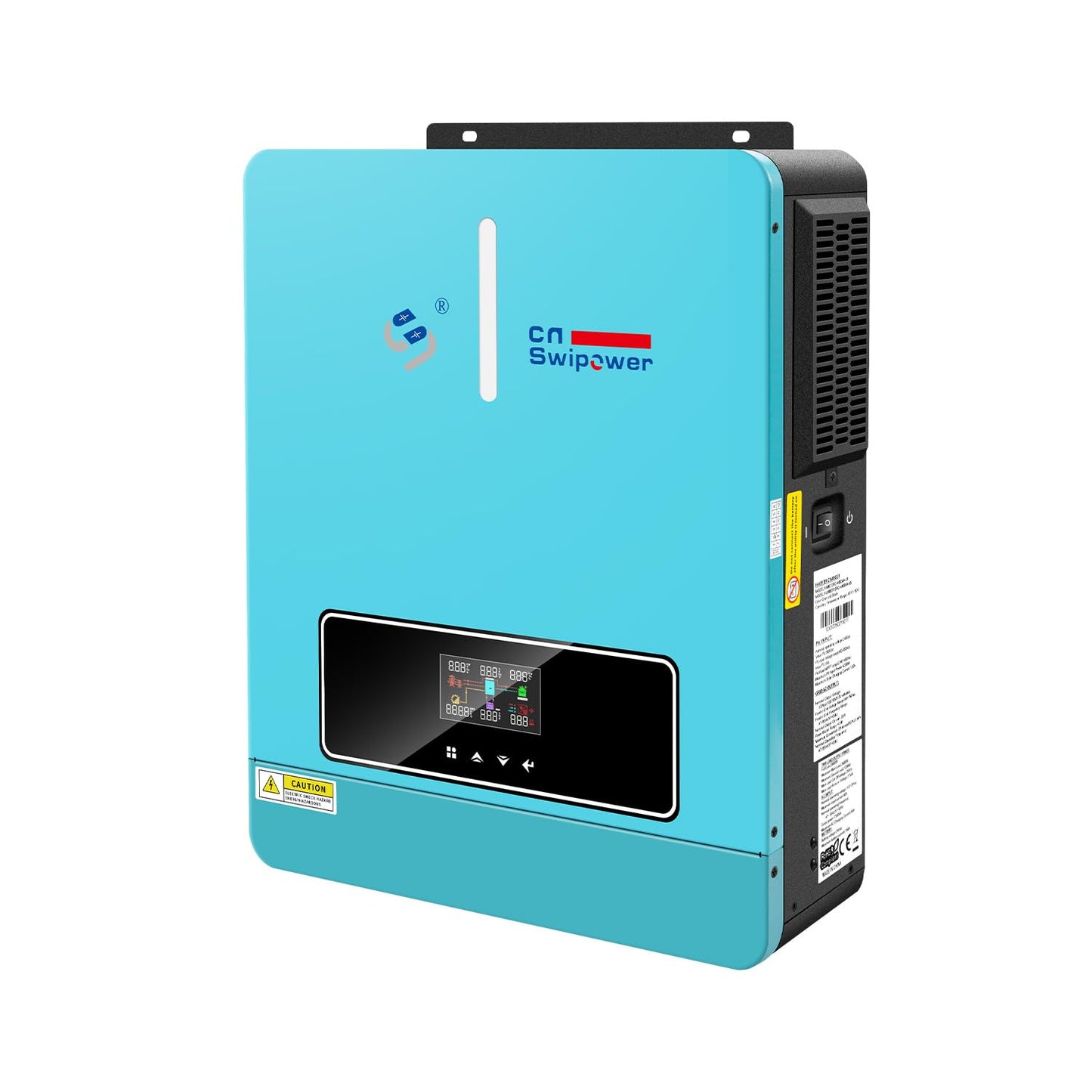 3600W Pure Sine Wave Solar Inverter with 120A MPPT Charge Controller - 24V DC to 110V AC Converter for RV, Home Backup and Off-Grid Systems