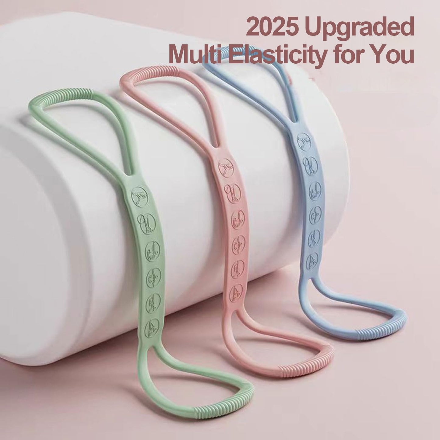 2025 Upgraded Figure 8 Resistance Band, 25lb Exercise Band for Kids Adult and Elderly, Stretch Fitness Band Workout Ropes for Arm Back Shoulder Yoga Pilates Physical Therapy(Sold in Single not in Set)