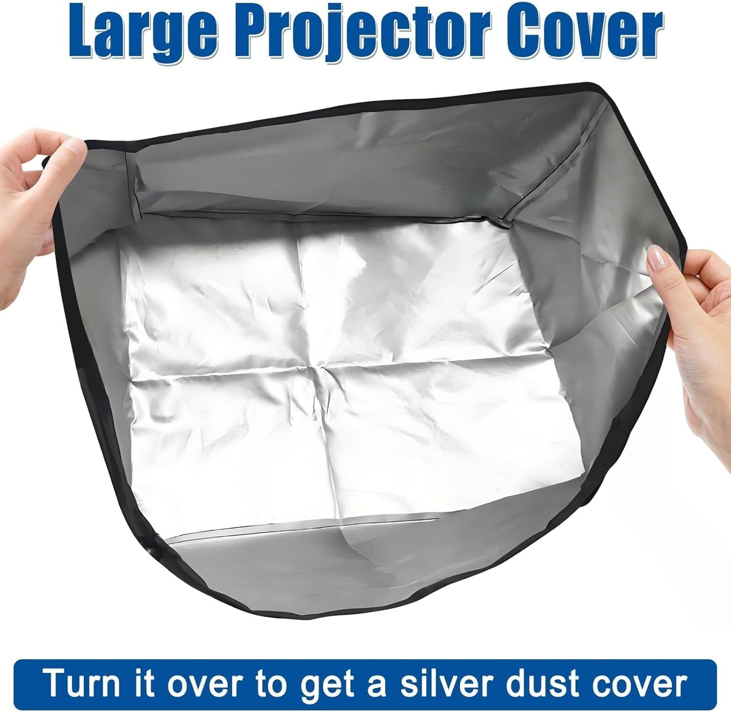 2-Be-Best 14.9" 12.2" 11" Projector Dust Cover, Large Projector Cover Dust-Proof Waterproof Protector for Projectors on