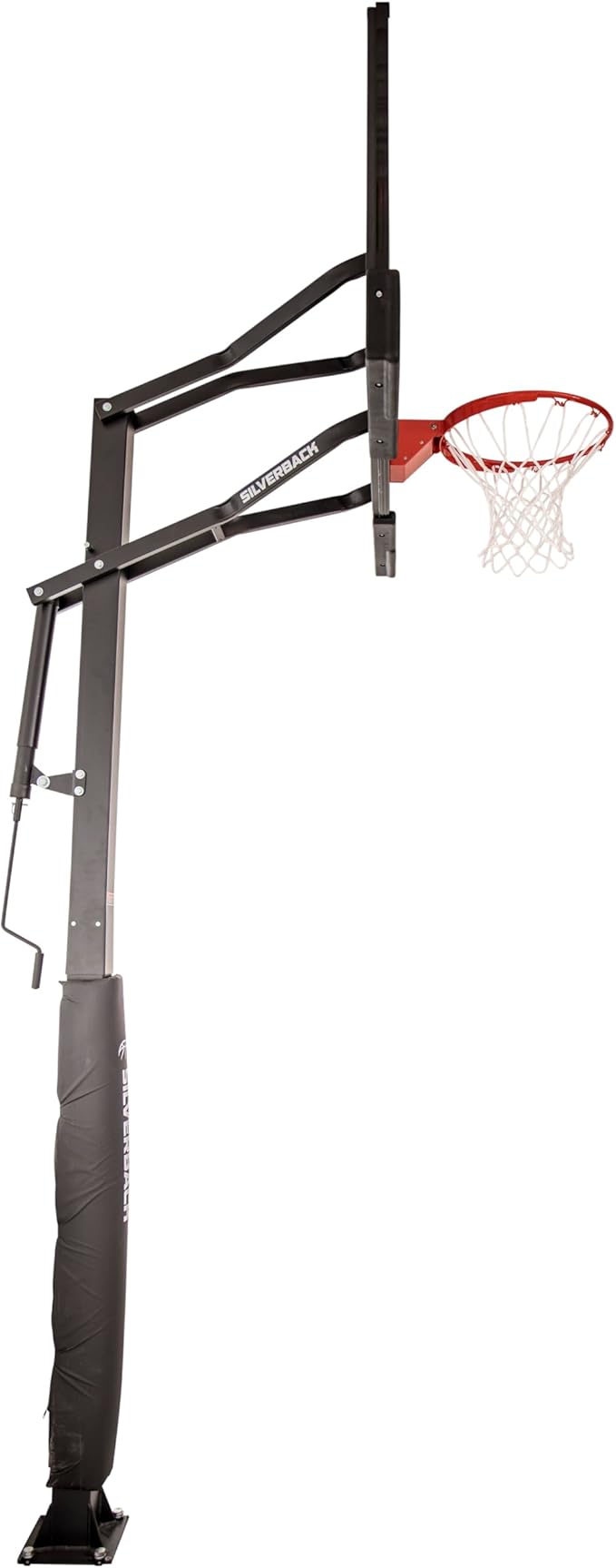 Silverback In-Ground Basketball Hoops, Adjustable Height Tempered Glass Backboard and Pro-Style Flex Rim. - Multiple Styles Available
