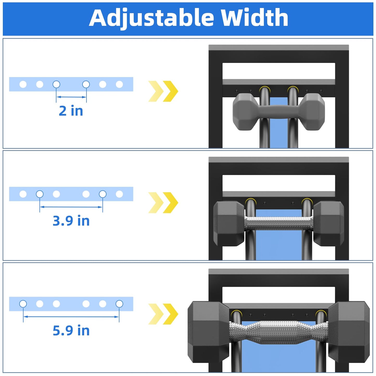 4 Tier Dumbbell Rack,Adjustable Weight Rack for Home Gym,Heavy Duty Weight Stand,800LBS Capacity Kettlebells Storage,Workout Equipment Organizer (Rack Only)